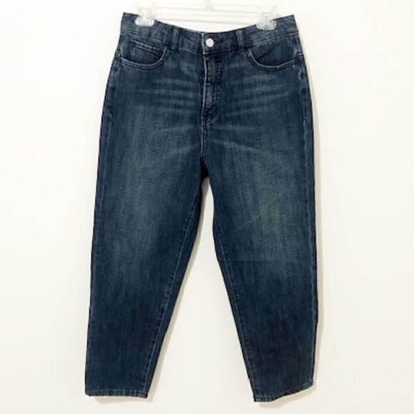 Kate Spade Saturday Blue Denim Cropped-Drop Jeans - Picture 1 of 6